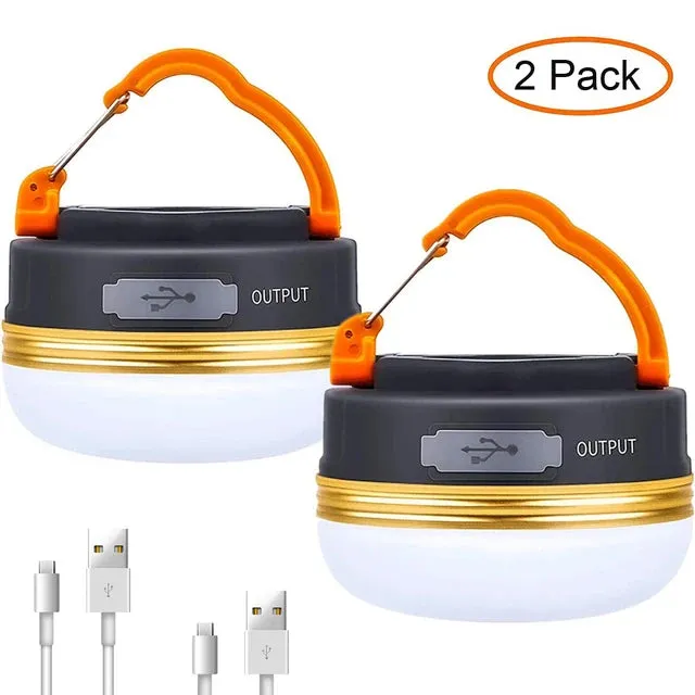 10W LED Portable Camping Lantern 1800mAh Battery USB Rechargeable Tent Light Outdoor Hiking Hanging Lamp