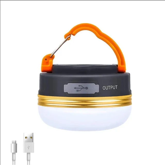 10W LED Portable Camping Lantern 1800mAh Battery USB Rechargeable Tent Light Outdoor Hiking Hanging Lamp