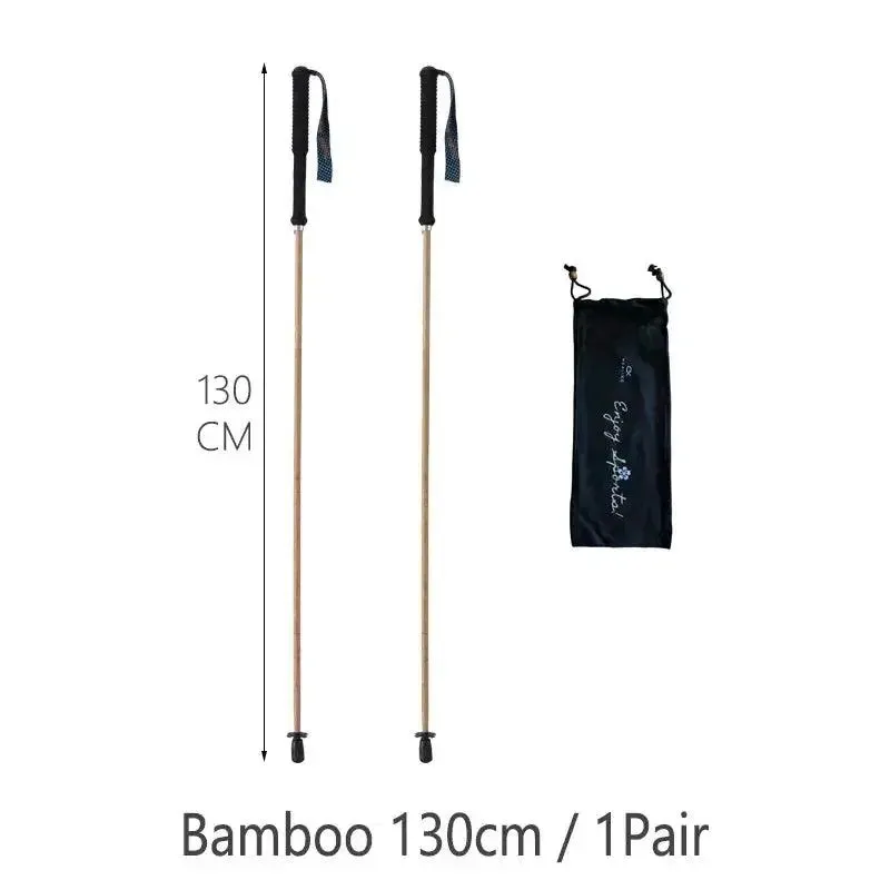 110g Ultra Light Weight Trekking Poles Folding Hiking Sticks Portable Carbon Fiber Collapsible Nordic Walking Cane Sticks Bags