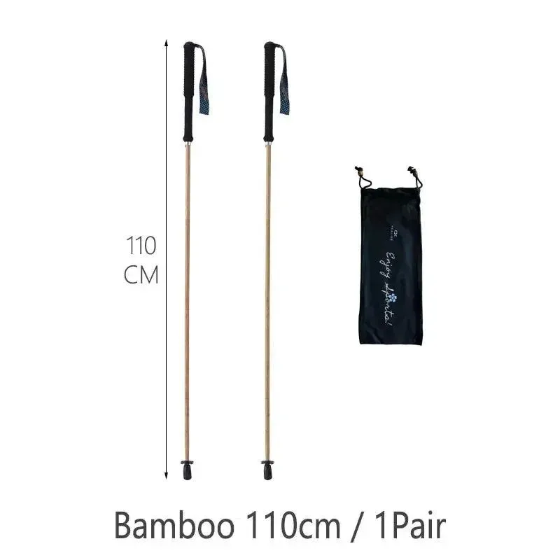 110g Ultra Light Weight Trekking Poles Folding Hiking Sticks Portable Carbon Fiber Collapsible Nordic Walking Cane Sticks Bags