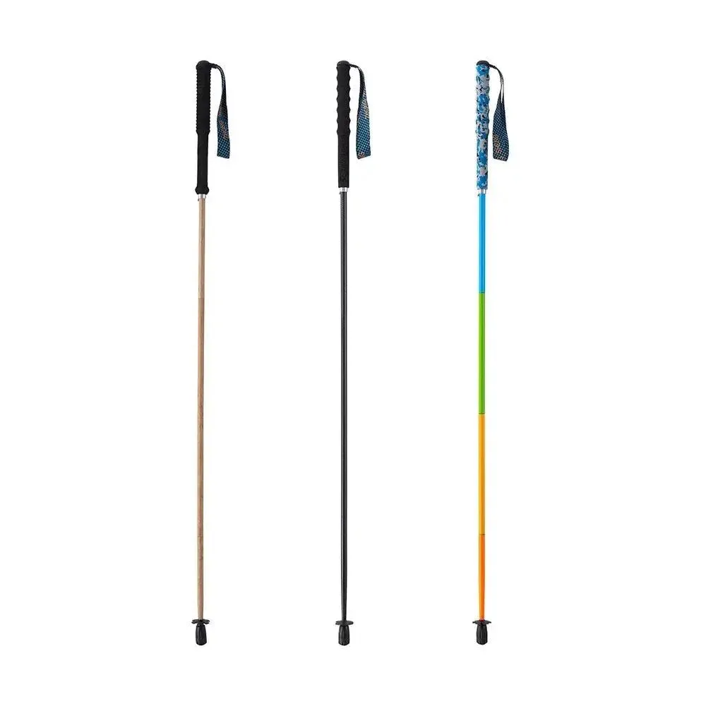 110g Ultra Light Weight Trekking Poles Folding Hiking Sticks Portable Carbon Fiber Collapsible Nordic Walking Cane Sticks Bags