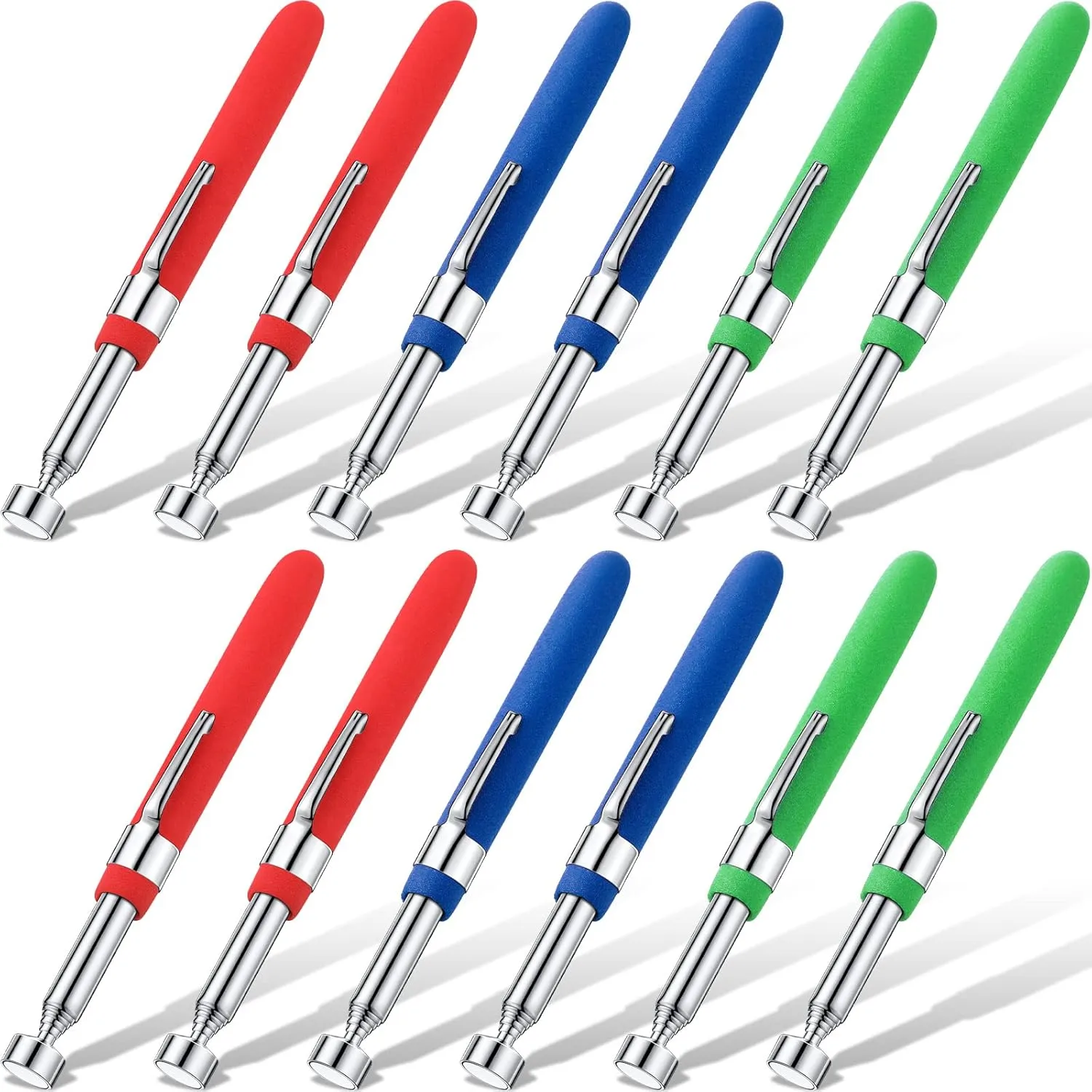 12 Pieces Telescoping Magnetic Pickup Tool 8 Lbs 30 Inch Extendable Magnet Grabber Stick Tool Hard-to-reach Telescopic Retrieval for Men Women Husband Birthday Father's Day