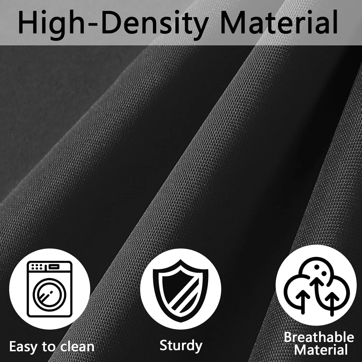 14Pieces Patio Cushion Covers Replacement,Outdoor Couch Cushions Covers Waterproof Furniture Cushion Covers Slipcovers Set with Zippers,Cover Only(Black White, 25.6×25.6×3.94inches)