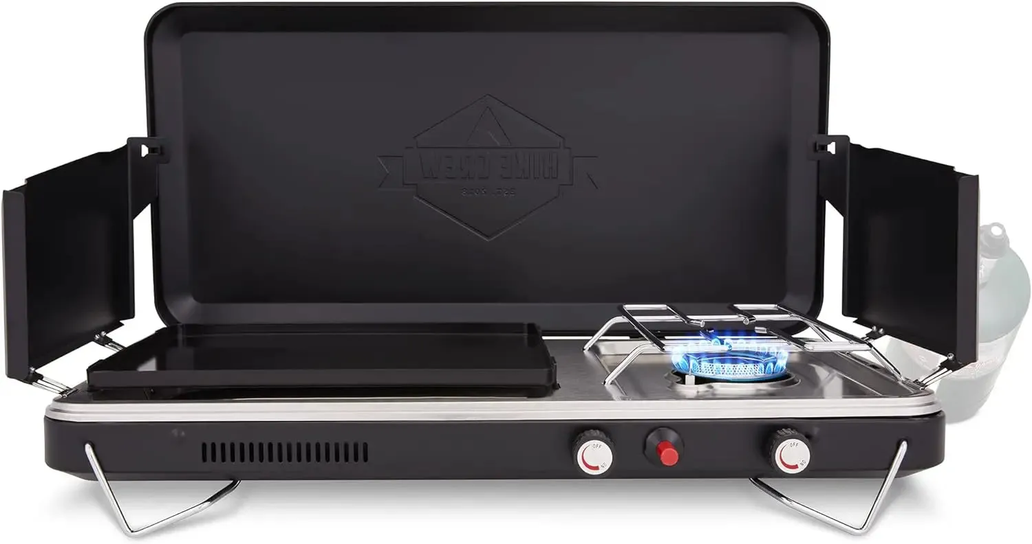 2-in-1 Gas Camping Stove
