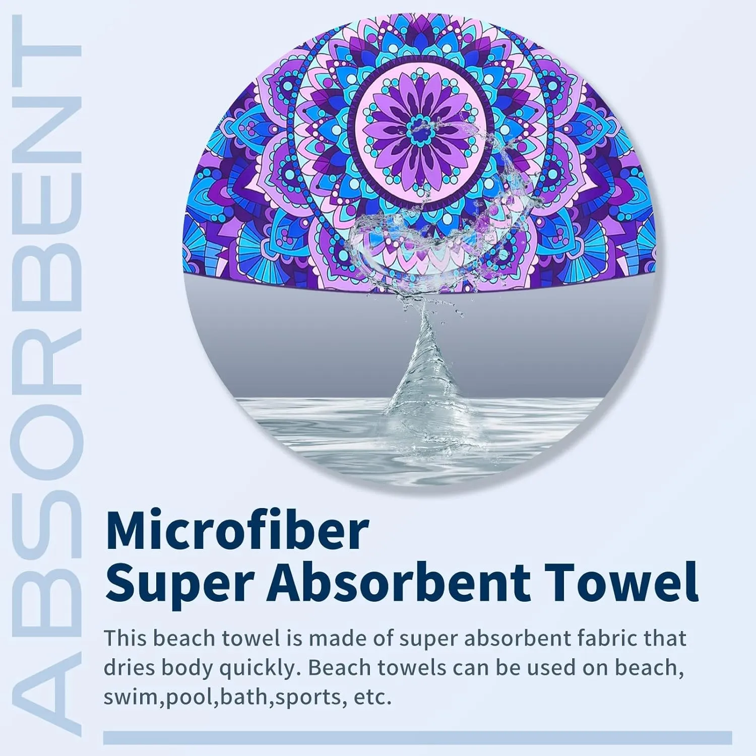 2 Pack Microfiber Thin Beach Towel Lightweight 71x32 Oversized Extra Large Sand Free Towels Quick Dry for Travel Pool Yoga Gym Sports Beach Accessories Vacation Essential Gift