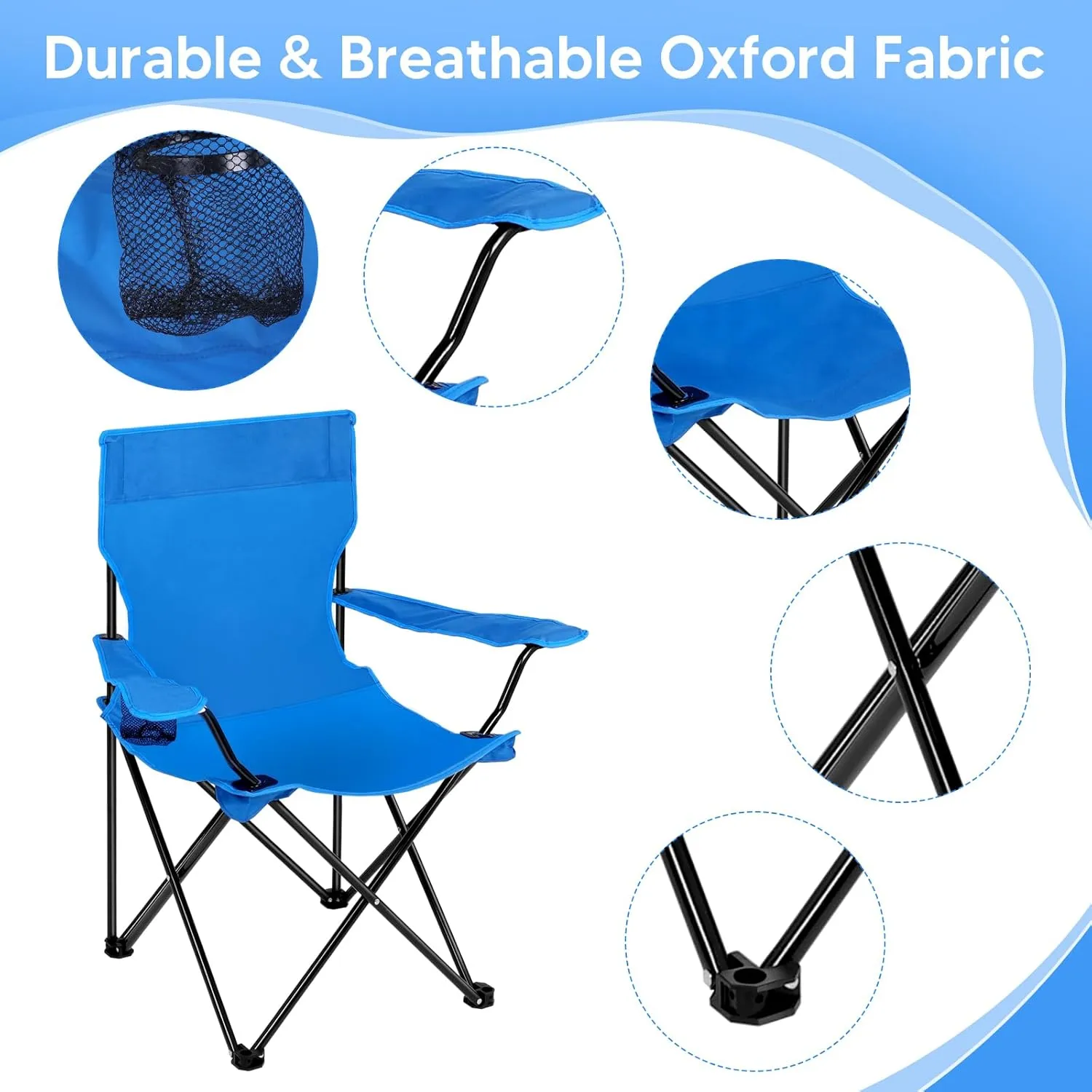 2 Sets Beach Chair with Umbrella and Beach Blanket (79 x 83 inch), Folding Camping Chair for Adult Adjustable Shade Umbrella with Carry Bag for Lawn Beach Camping Travel Outdoor Pool