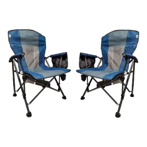 2x Royal Camping Chair XL Deluxe Camp Caravan Motorhome Garden Outdoors Folding