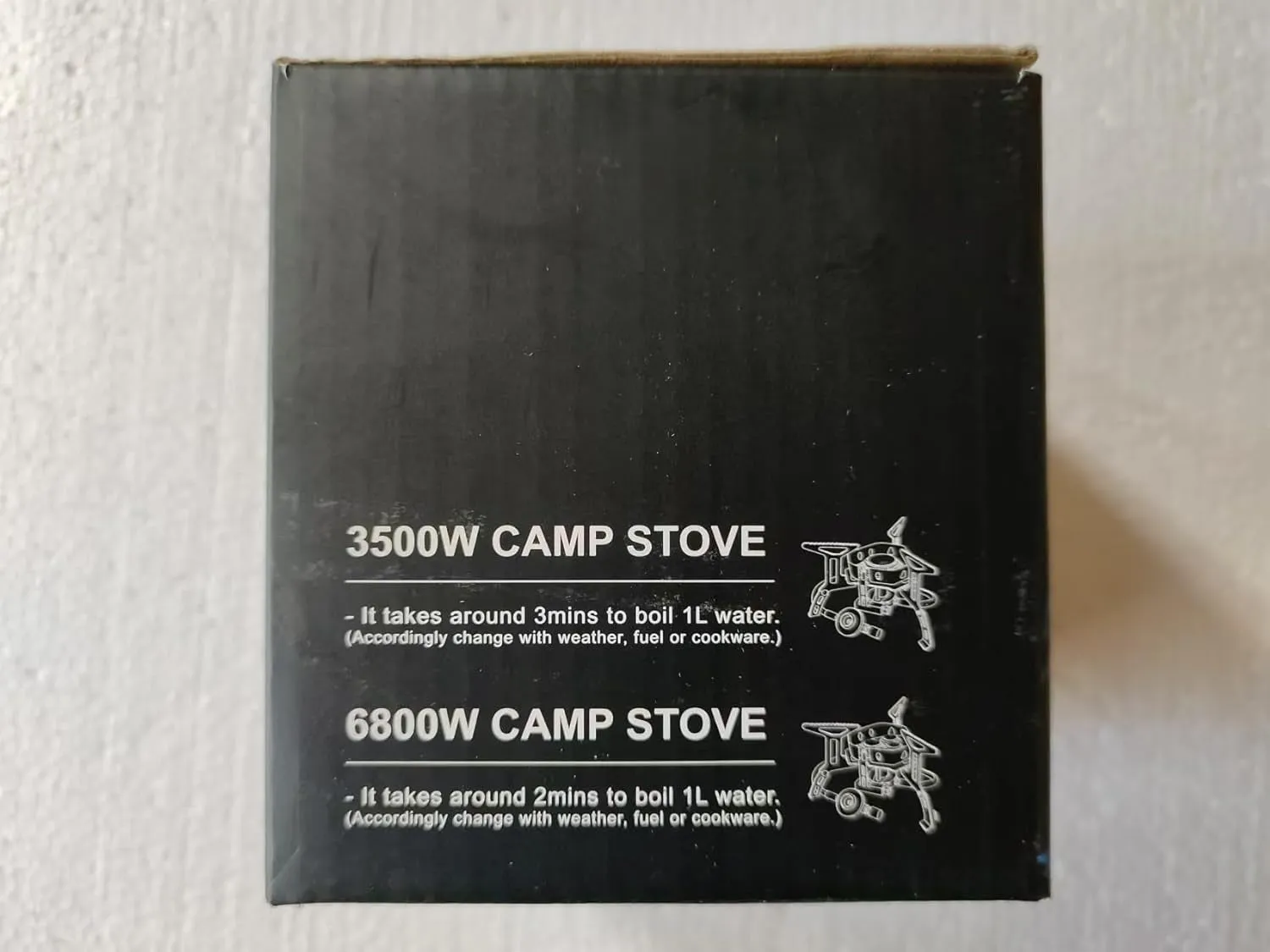 3500W Windproof Camping Gas Stove Portable Collapsible Outdoor Camping Stove with Piezo Ignition Backpacking Stove for Outdoor Cooking Hiking Picnic and Camping Grey