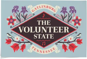 36x54 Inch Giclee Print, Gatlinburg, Tennessee, State Motto Crest, State Series