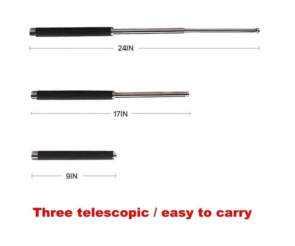 390 Grm Multi-Function Collapsible Self Defense Stick Extended