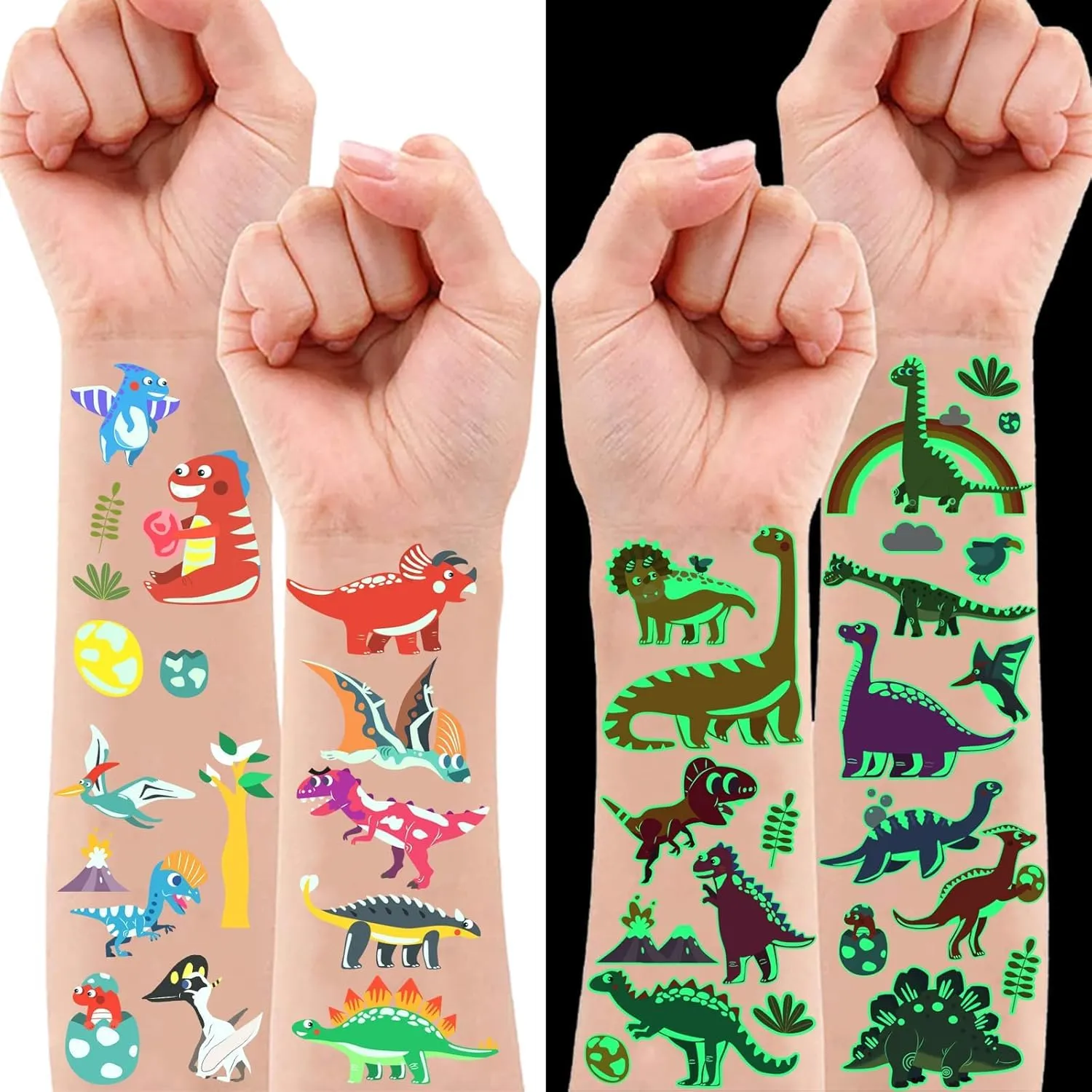400 Styles (30 Sheets) Luminous Tattoos for Kids, Glow Halloween Temporary Tattoos Party Supplies, Trick or Treat Children Fake Body Stickers, Pumpkin Lantern Ghost Themed Accessory Decorations