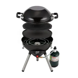 4n1 Portable Propane Camping Stove with Stove,Wok,Griddle & Grill