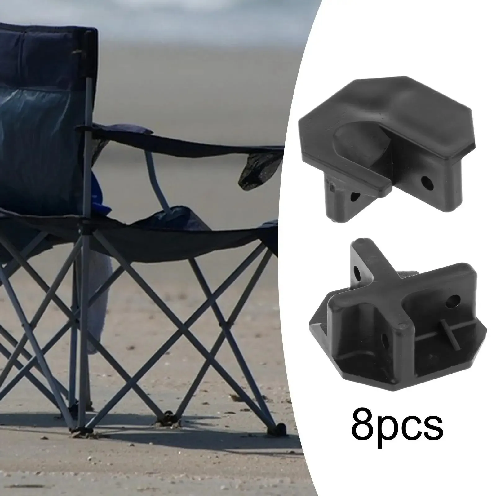 8x Folding Chair Repair Accessories, Camping Chair Connectors, Portable Camping Furniture Waterproof Parts for Outdoor Stool