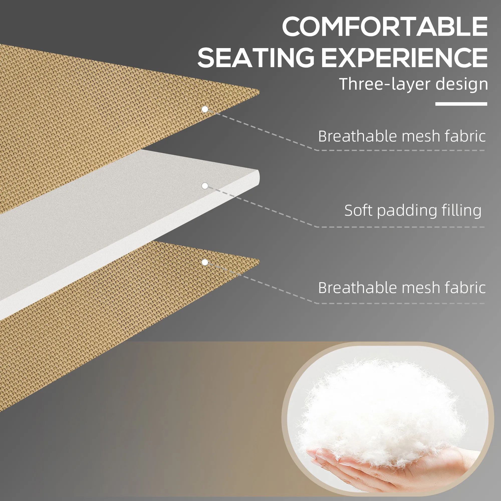 Adjustable Folding Chaise Lounge Chair with 5-Level Recline, Headrest & Side Pocket,, Beige