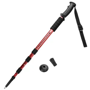 Adjustable Trekking Pole - Shock Resistant, Includes 3 Tips