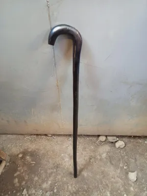 African Handcrafted Wooden Walking Stick/Authentic Tribal Hiking Staff/Artisan Wooden Walking Stick with Tribal Designs/Wooden Walking Cane