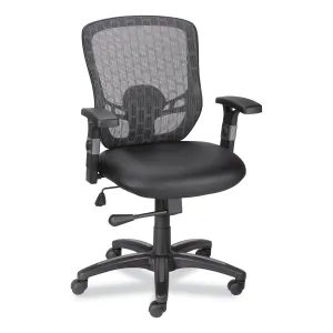 Alera® Alera Linhope Chair, Supports Up to 275 lb, Black Seat/Back, Black Base