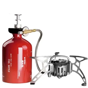 APG Portable Camping Stove Oil/Gas Multi-Use Gasoline Stove 1000ml Picnic Cooker Hiking Equipment