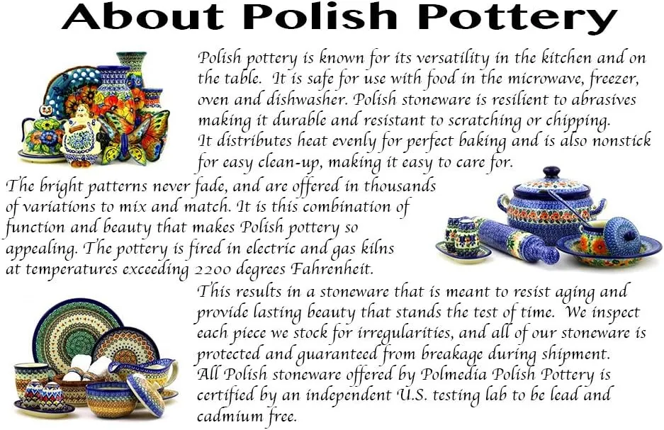 Authentic Polish Pottery Jack O Lantern Candle Holder in Lovely Blue Eyes Design Handmade in Bolesławiec Poland by Ceramika Dalia   Certificate of Authenticity