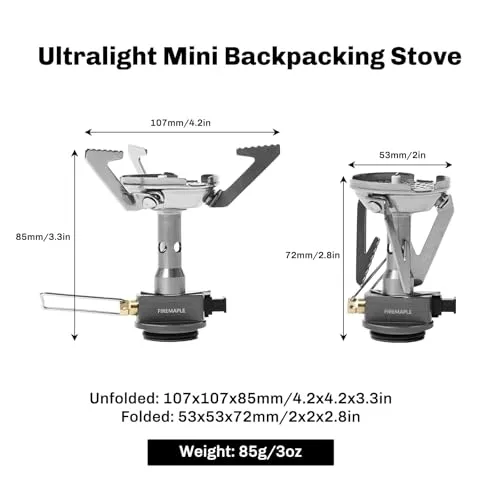 Backpacking & Camping Stove|Outdoor Propane Camp Cooking Gear | Portable Pot/Jet Burner