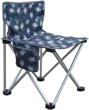 Beach Chair Increase Bold Simple Folding Fishing Stool Office Lunch Break Chair Portable Camping Home Chair (Color : D)