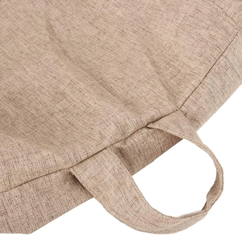 Bean Bag Chair Sofa Cover(No Filler),Comfortable Outdoor Lazy Seat Bag,Couch Cover Without Filler for Adults Kids,Soft Tatami Chairs Covers Suitable for Home Garden Living Room (Browm, Small)