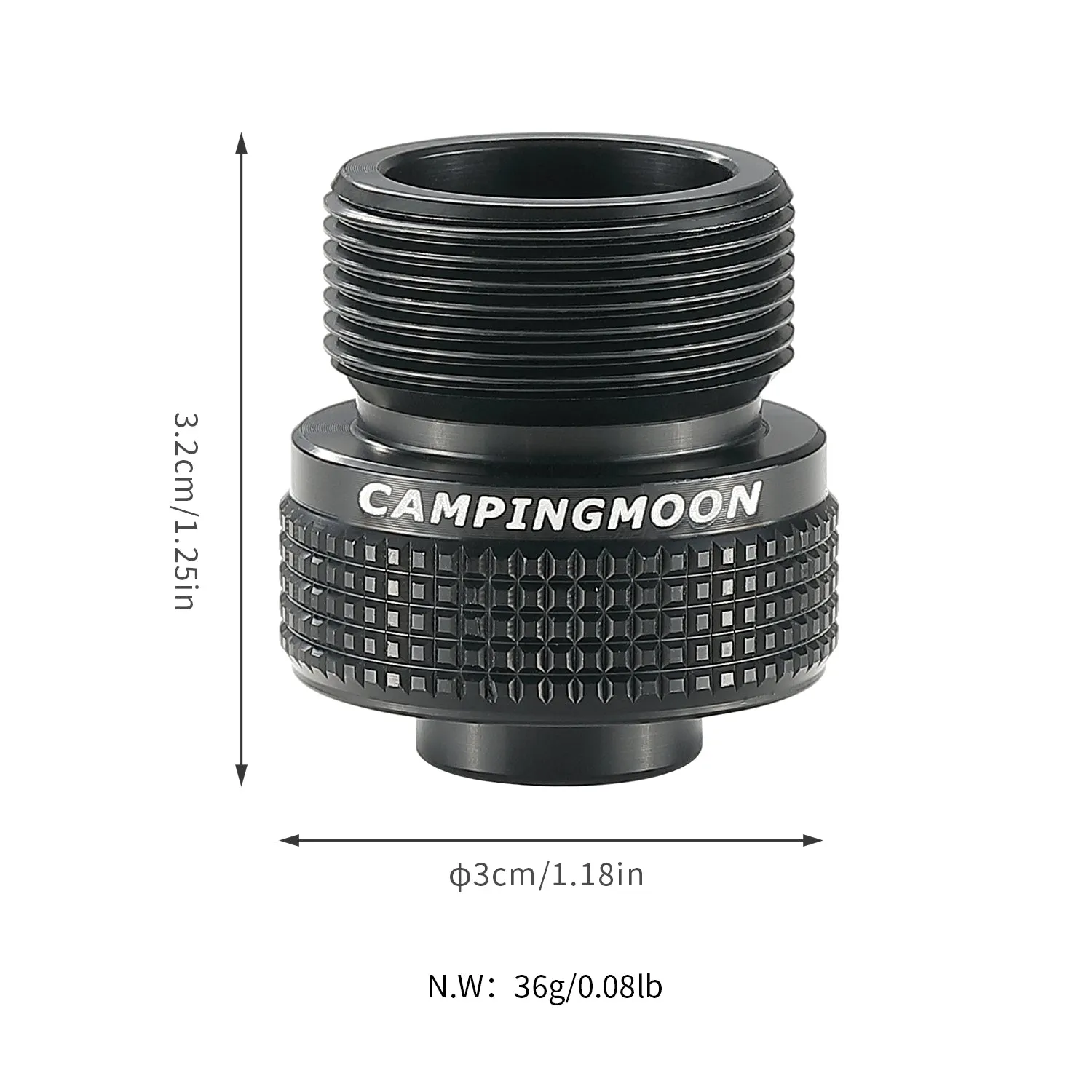BKZ20 Camping Canister Propane Gas Stove Adapter, EN417 Lindal Valve to CGA 600