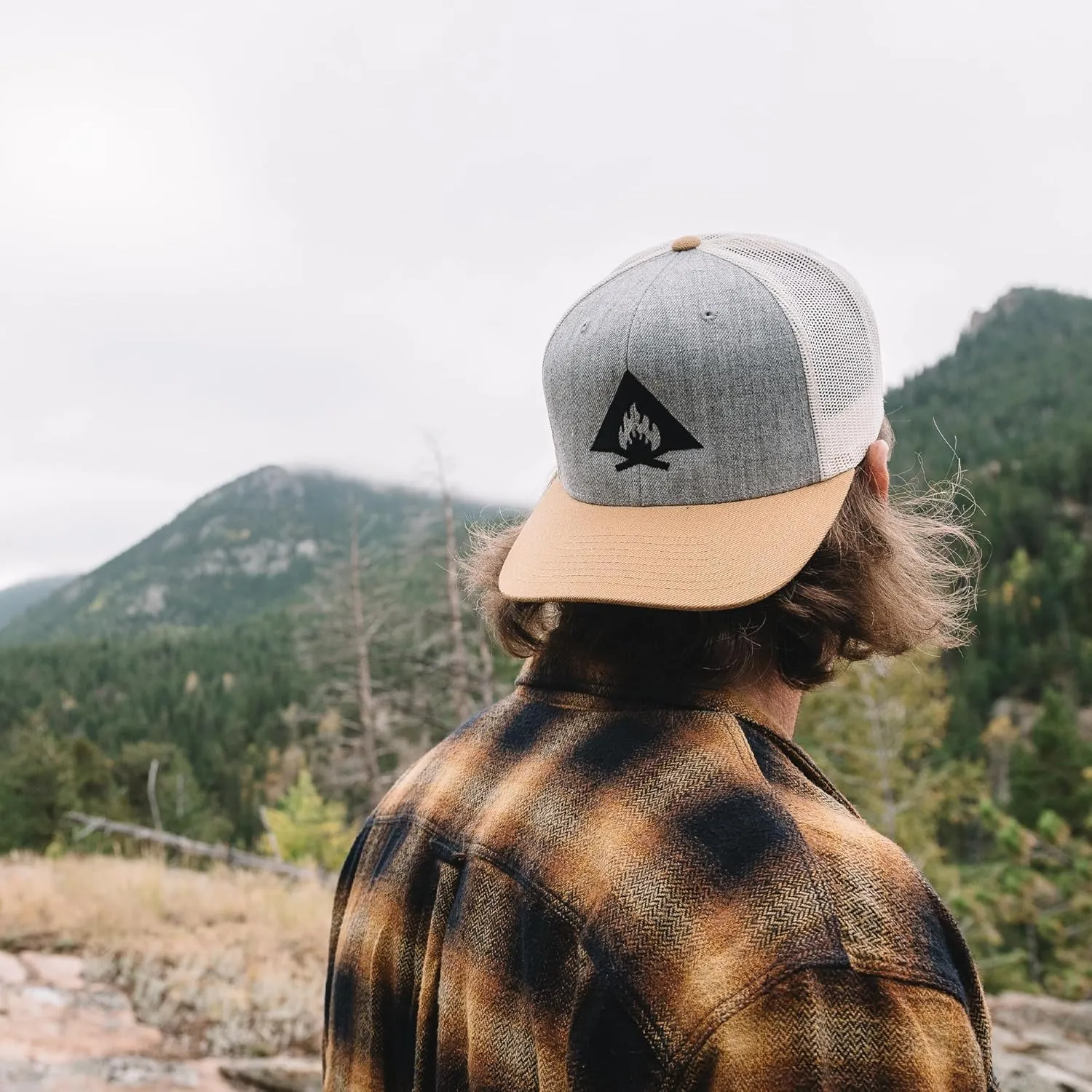 Black Lantern Graphic T-Shirts - Fish and Forest Men's Short Sleeve Tri-Blend Tshirt - Shirts for Nature Lovers