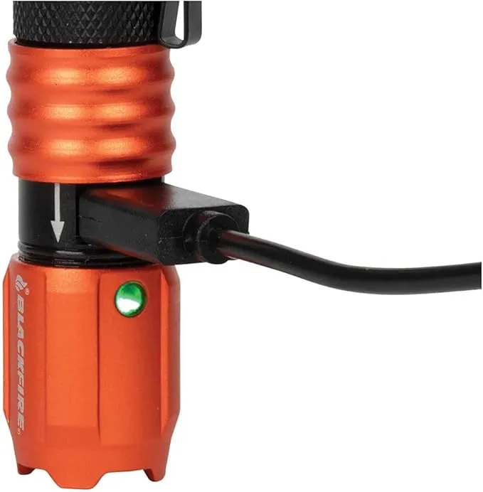 Blackfire - Klein Tools Outdoors - Rechargeable Waterproof Pocket Flashlight BBM6411, 275 Lumen, Dual-Direction Pocket Clip with Lanyard for Outdoor Use, Camping, Hunting, Work