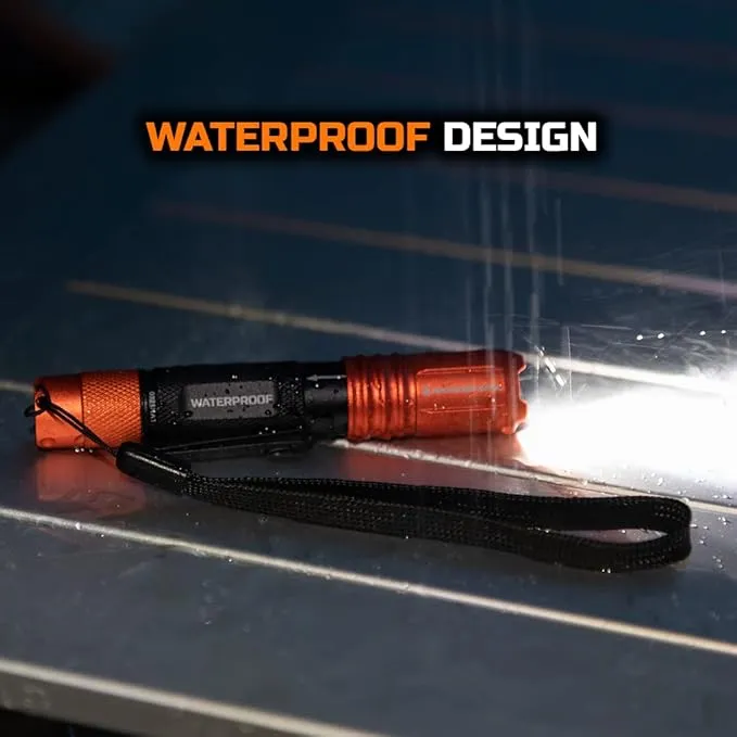 Blackfire - Klein Tools Outdoors - Rechargeable Waterproof Pocket Flashlight BBM6411, 275 Lumen, Dual-Direction Pocket Clip with Lanyard for Outdoor Use, Camping, Hunting, Work