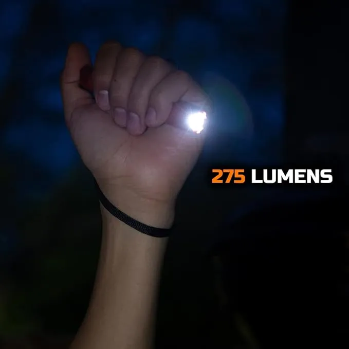 Blackfire - Klein Tools Outdoors - Rechargeable Waterproof Pocket Flashlight BBM6411, 275 Lumen, Dual-Direction Pocket Clip with Lanyard for Outdoor Use, Camping, Hunting, Work