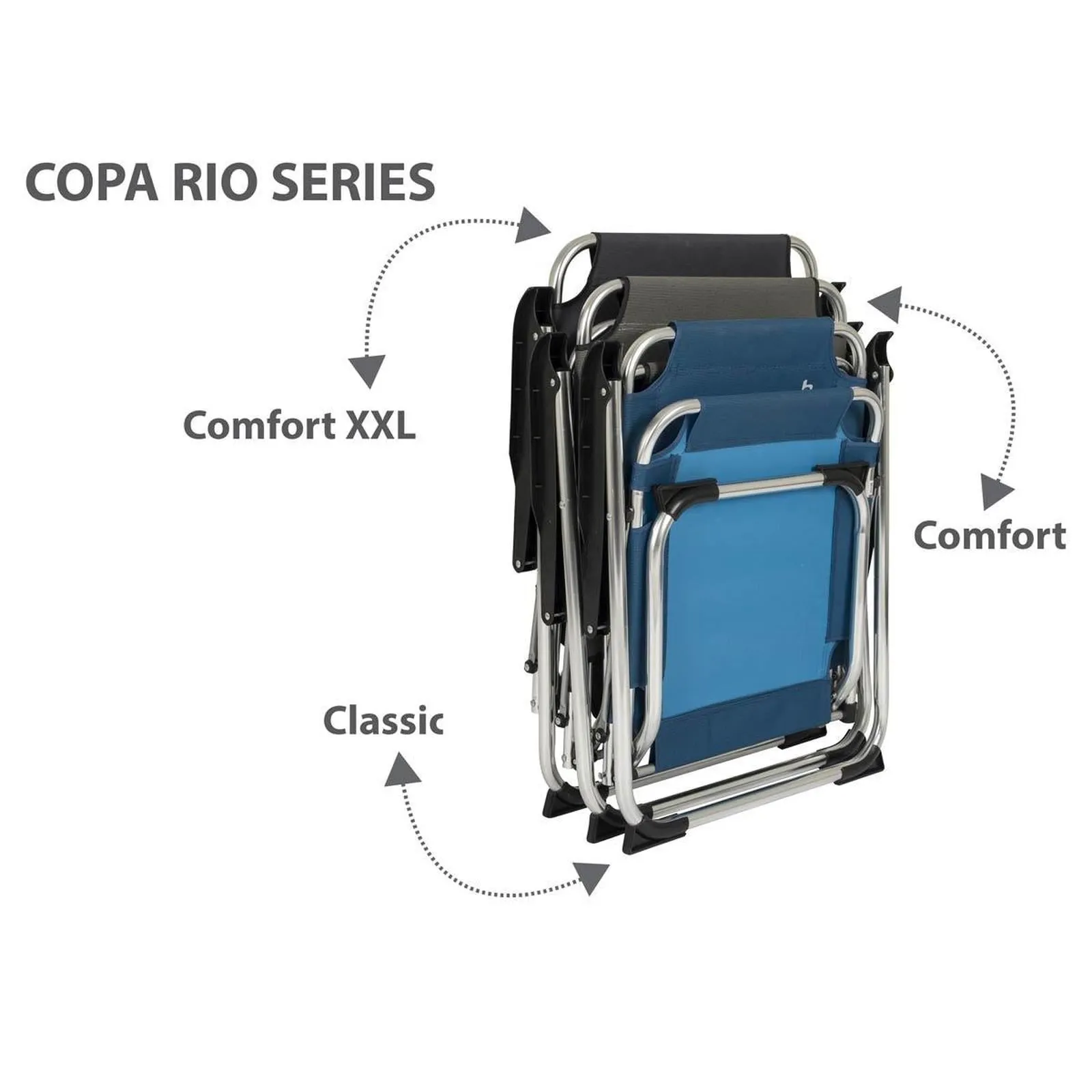 Bo-Camp Chair Copa Rio M Aluminium Ocean