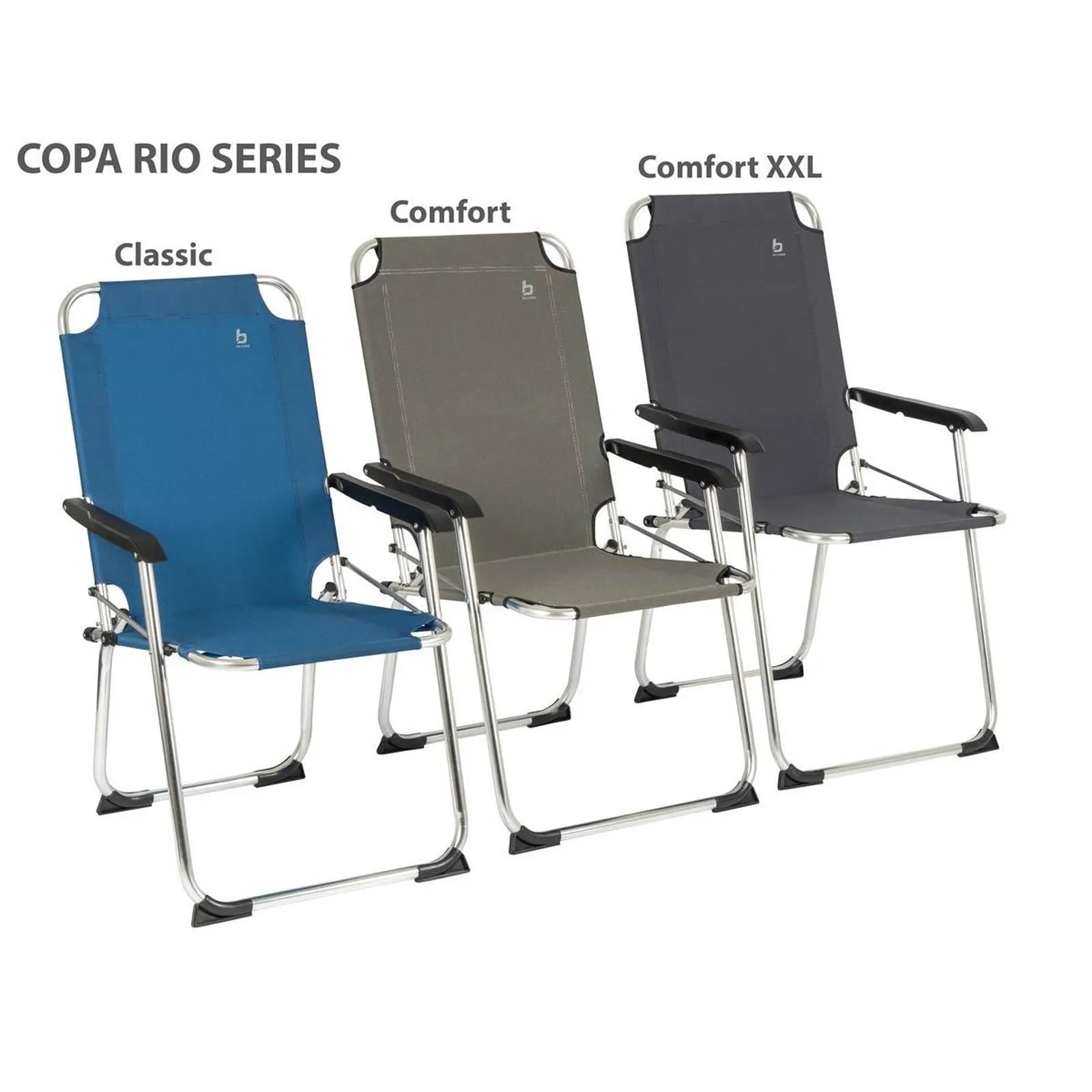 Bo-Camp Chair Copa Rio xl Aluminium Graphite