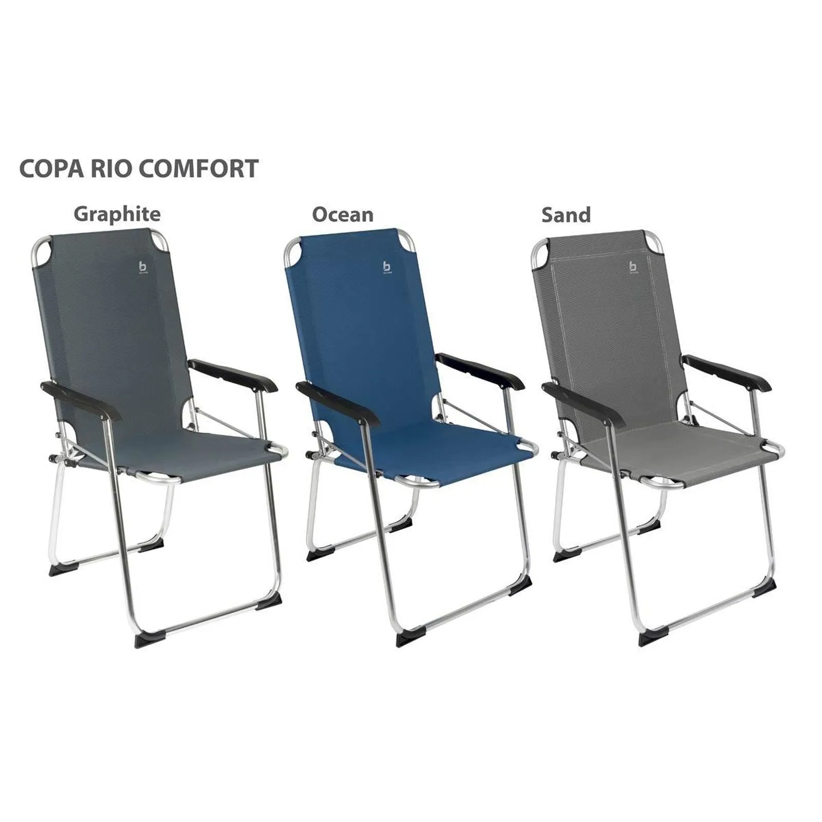 Bo-Camp Chair Copa Rio xl Aluminium Graphite