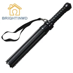 BRIGHTINWD LED Flashlight Adjustable Focus 800LM Self Defense Stick Rechargeable Torch Zoom Q5 Flash Light   18650 Battery