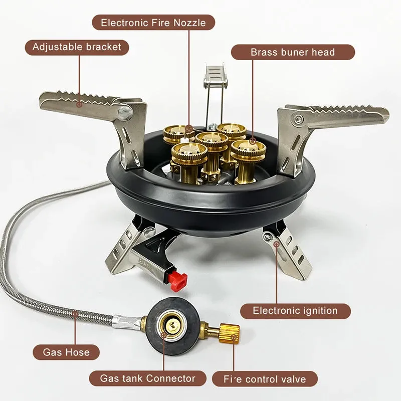 BRS BRS-201A Portable Camping Gas Stove 16000W with Piezo Ignition