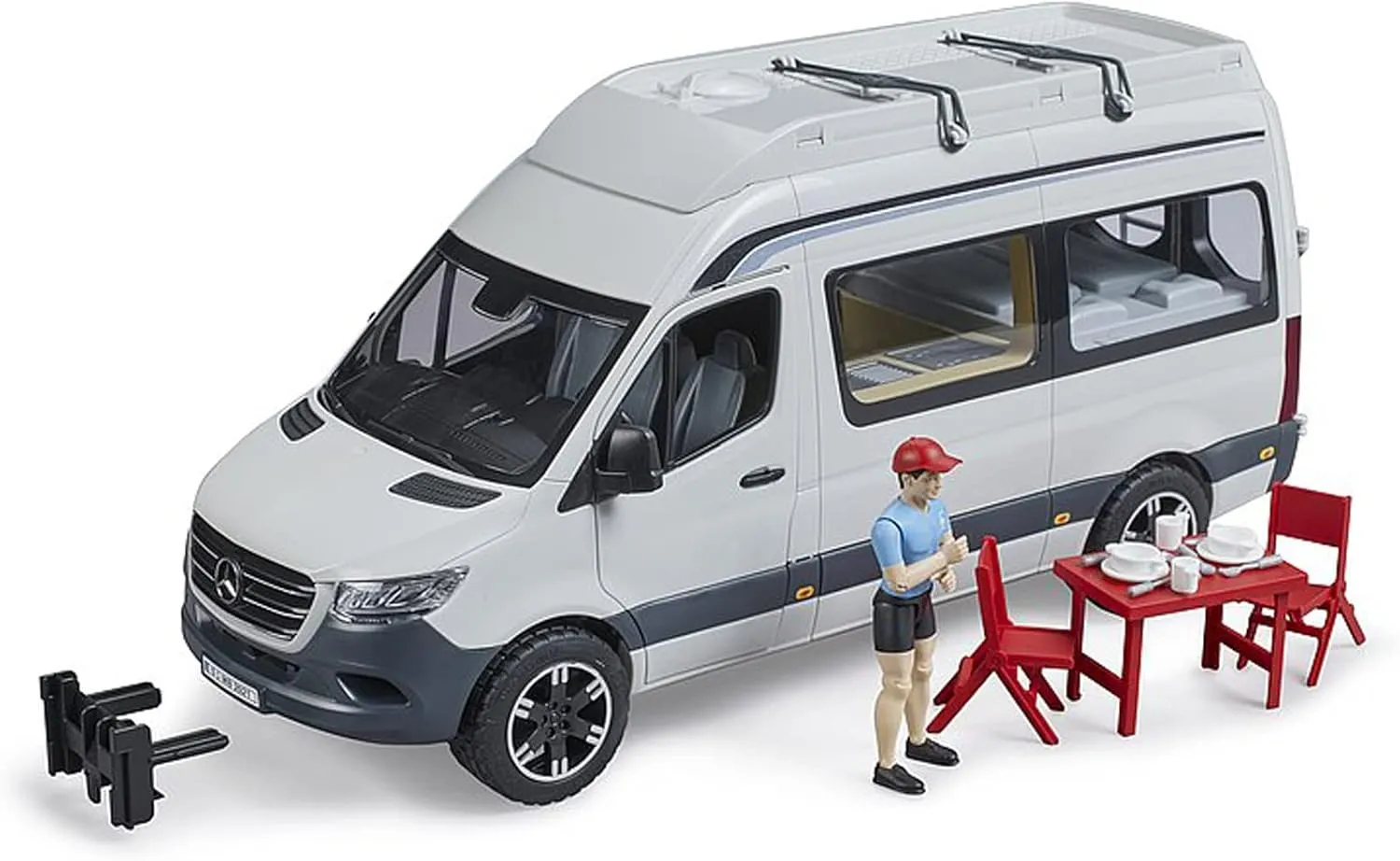 Bruder 02672 MB Sprinter Camper with Driver Figure, 1:16 Scale