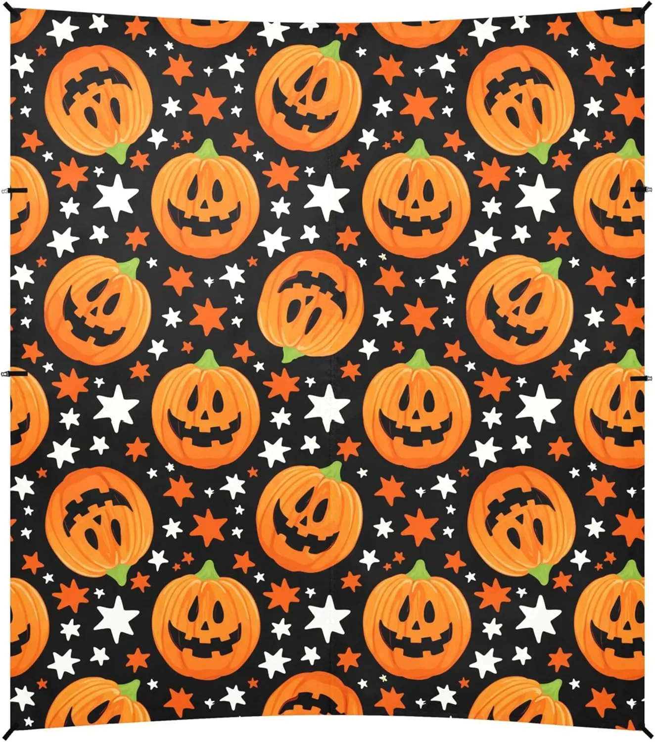 Burbuja Jack O Lantern Pumpkins Beach Canopy Windproof Beach Tent Sun Shade with 4 Sandbags & Sand Shovel, Portable Sun Shelter for Family Camping Picnic