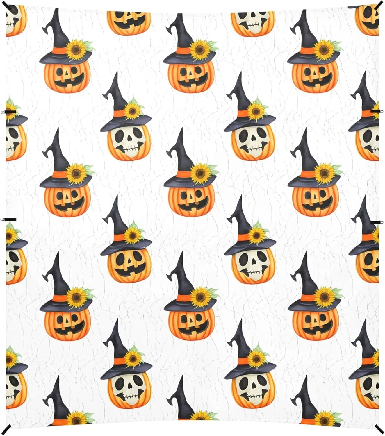 Burbuja Jack O Lantern Pumpkins Beach Canopy Windproof Beach Tent Sun Shade with 4 Sandbags & Sand Shovel, Portable Sun Shelter for Family Camping Picnic