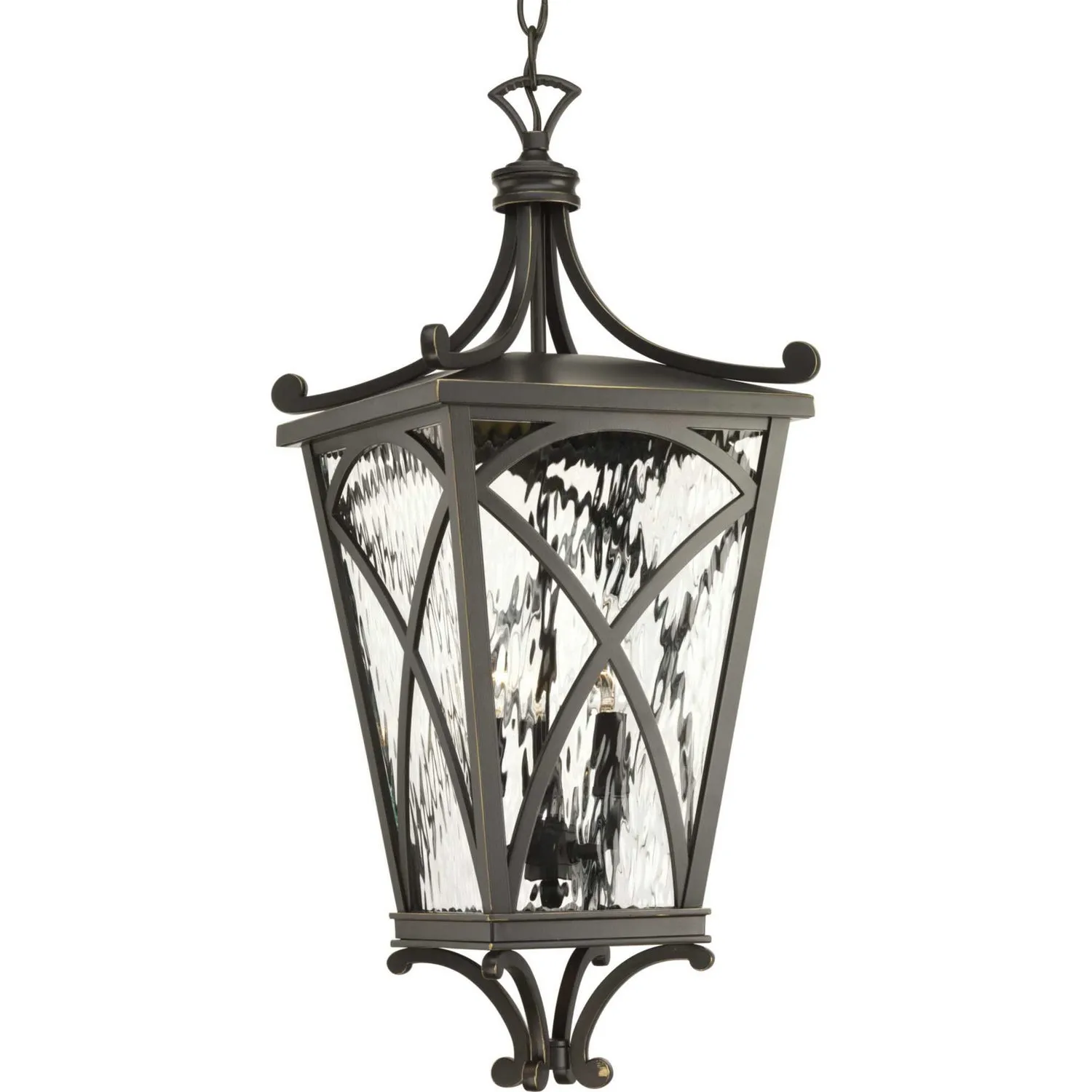 Cadence Three Light Hanging Lantern in Oil Rubbed Bronze
