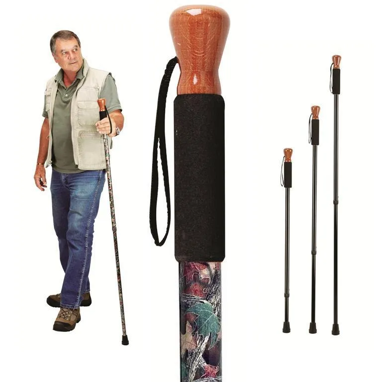 Camouflage Aluminum Adjustable Hiking Stick