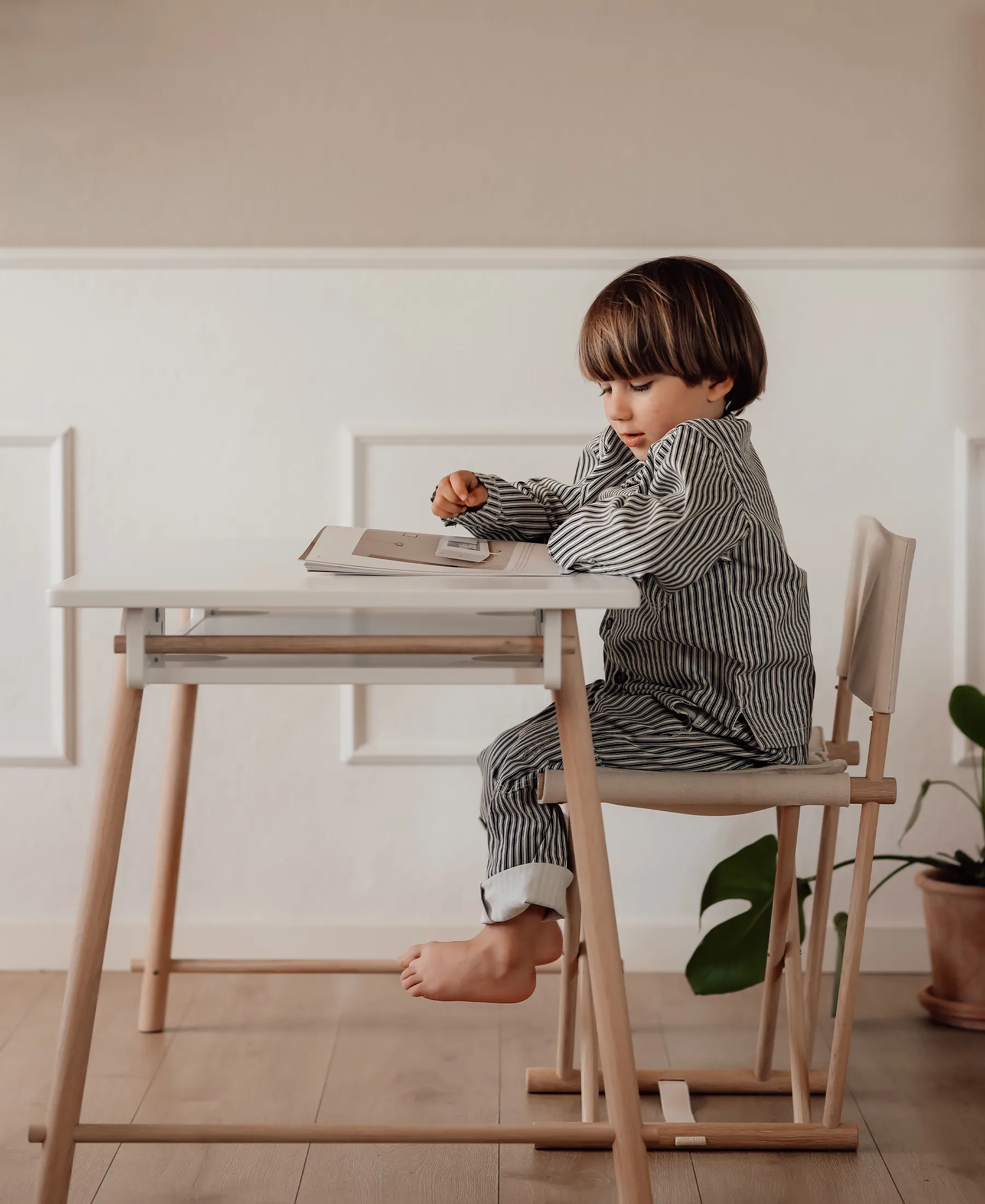 Camp junior chair, oak/undyed