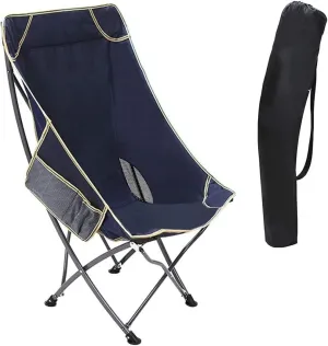 Camping Chair Camp Chair Ultralight Folding Camping Chair with Backrest Leisure Beach Seat with Mesh External Hanging Bag Portable Backpack Chair Folding Chairs Outdoor Fishing Chair (Color