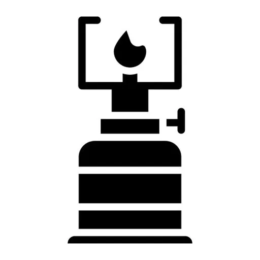 Camping Gas burner Glyph Icon