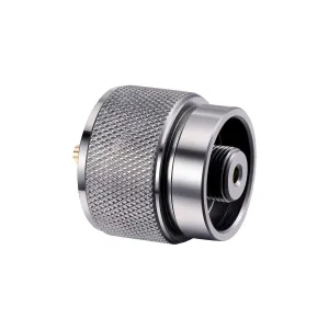 Camping Is Easy® Camping Stove Adapter - 1 Lb Propane Small Tank Input EN417 Lindal Valve Output Outdoor Cylinder LPG Canister Adapter