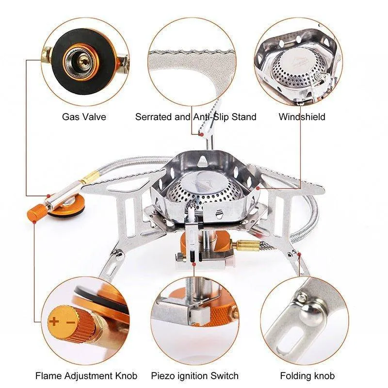 Camping Wind Proof Gas Burner Outdoor