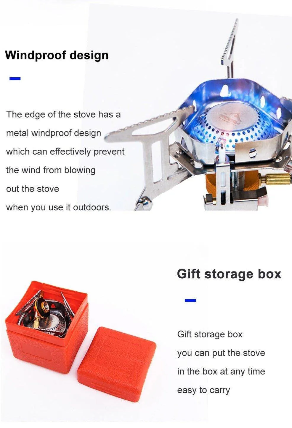 Camping Wind Proof Gas Burner Outdoor