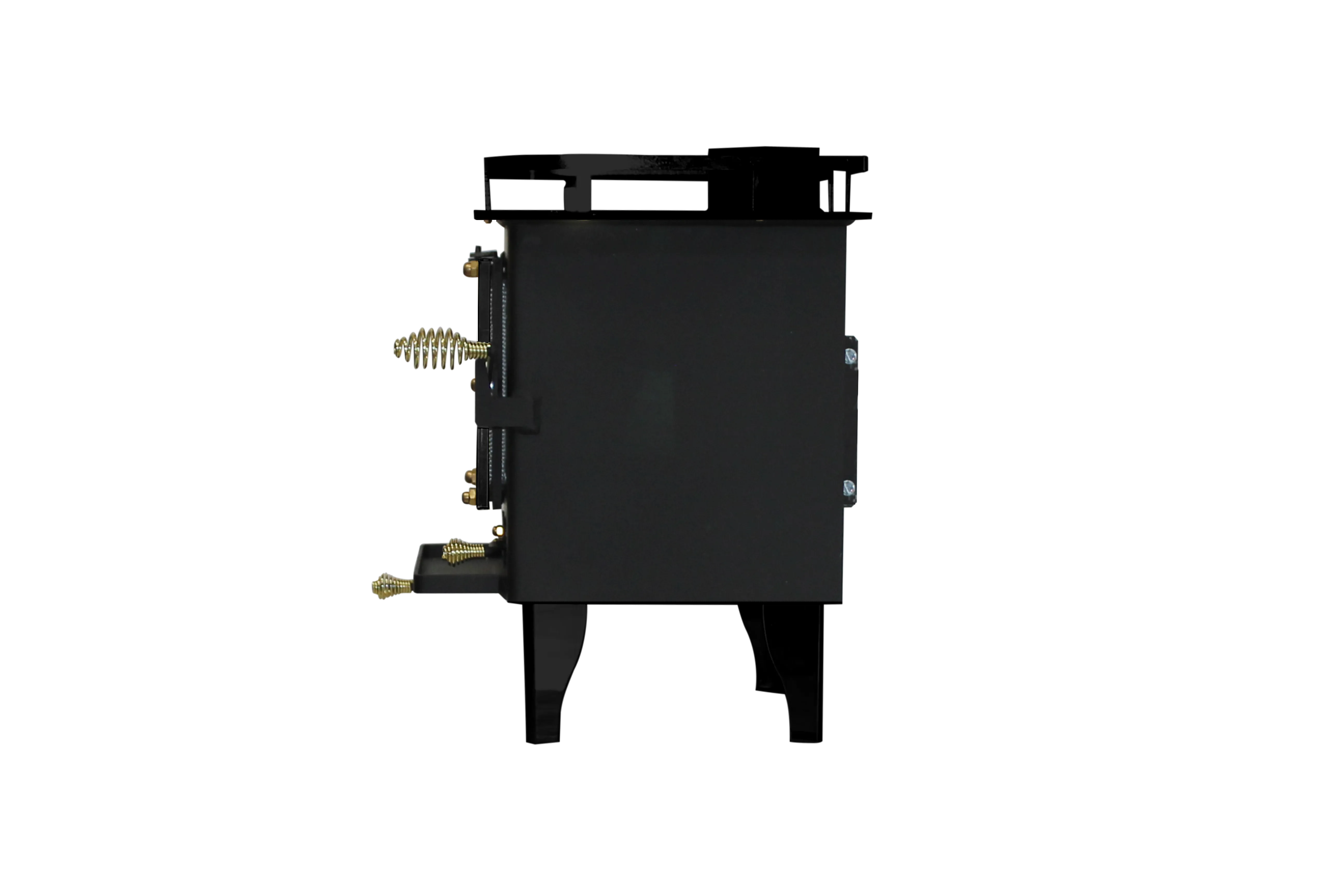 CB-2000-BL GRIZZLY Cubic Mini Wood Stove Black