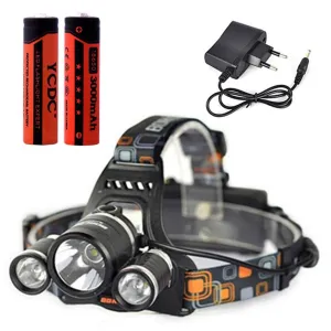 Cheap Headlamp With 18650 Battery  Charger 5000LM LED Head Torch Flashlight 18650 Battery Operated Headlight