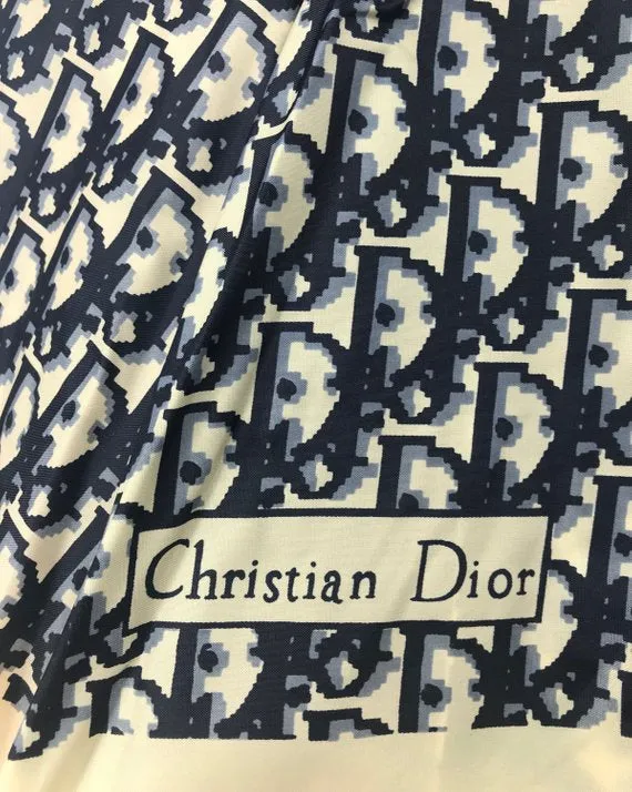Christian Dior Navy Logo Umbrella